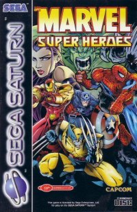 Marvel Super Heroes PAL Sega Saturn PAL box art